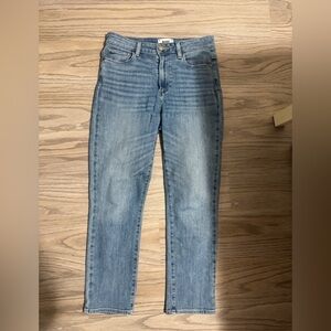 PAIGE Light Blue Denim Jeans Slim Crop Size 27